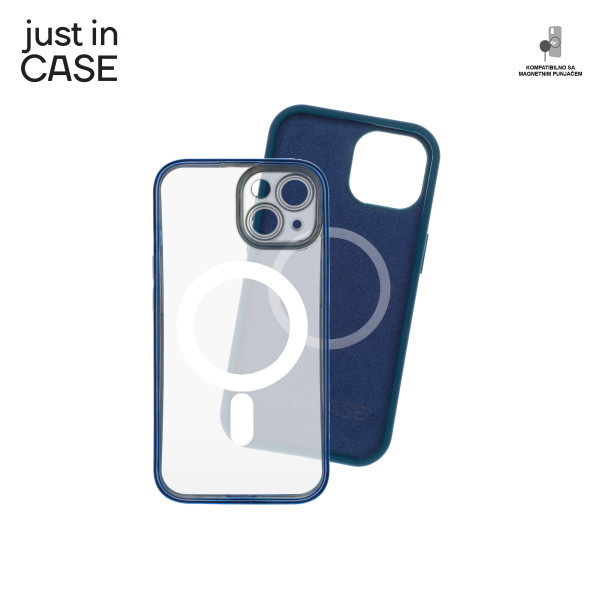 2u1 Extra case MAG MIX PLUS paket PLAVI za iPhone 15 slika 4