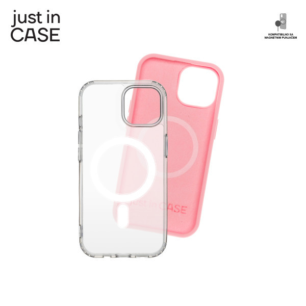 2u1 Extra case MAG MIX PLUS paket PINK za iPhone 15 slika 4