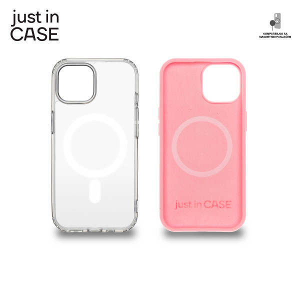 2u1 Extra case MAG MIX PLUS paket PINK za iPhone 15 slika 3