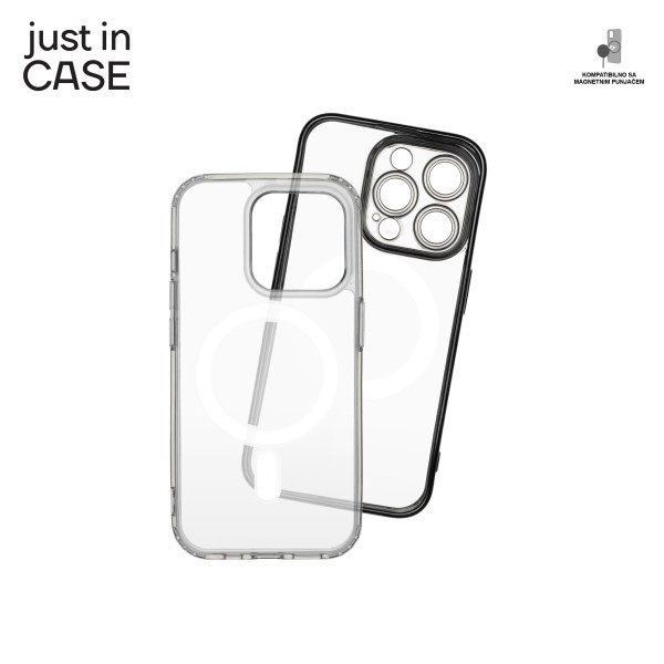 2u1 Extra case MAG MIX paket CRNI za iPhone 15 Pro slika 4