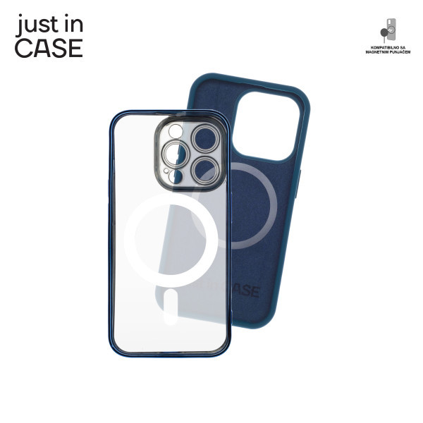 2u1 Extra case MAG MIX PLUS paket PLAVI za iPhone 15 Pro slika 4