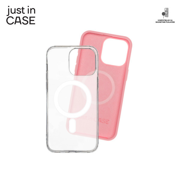 2u1 Extra case MAG MIX PLUS paket PINK za iPhone 15 Pro Max slika 4