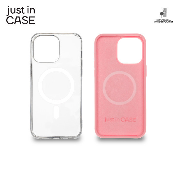 2u1 Extra case MAG MIX PLUS paket PINK za iPhone 15 Pro Max slika 3