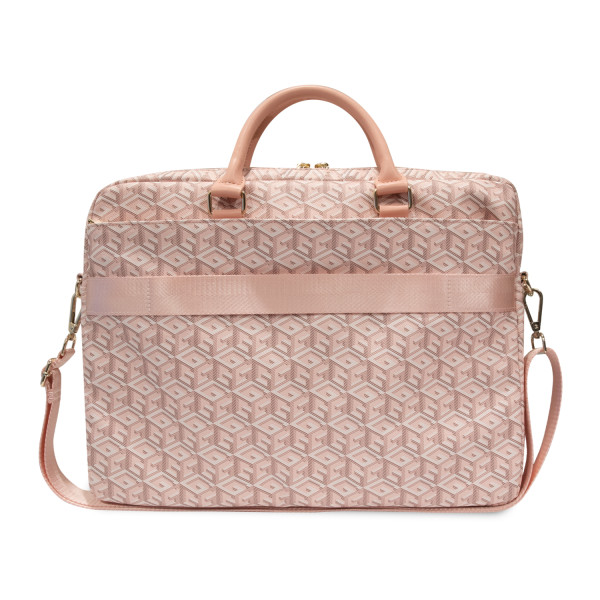 GUESS torba za laptop od 16'' GCUBE STRIPES PINK slika 3