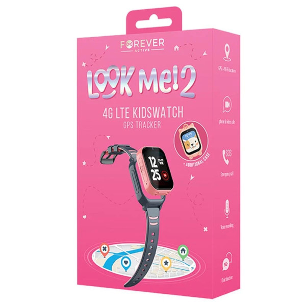 Forever GPS WiFi 4G KW-510 PINK pametni sat za decu slika 1