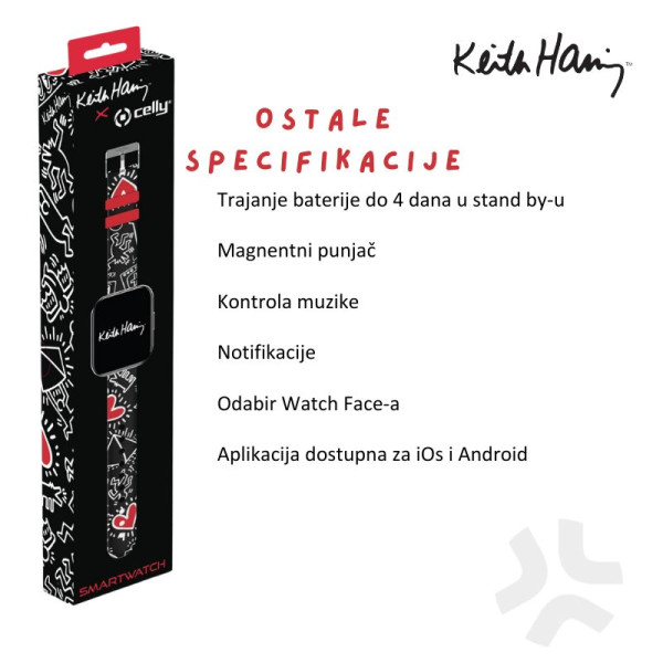 KEITH HARING SMART WATCH - pametni sat slika 3