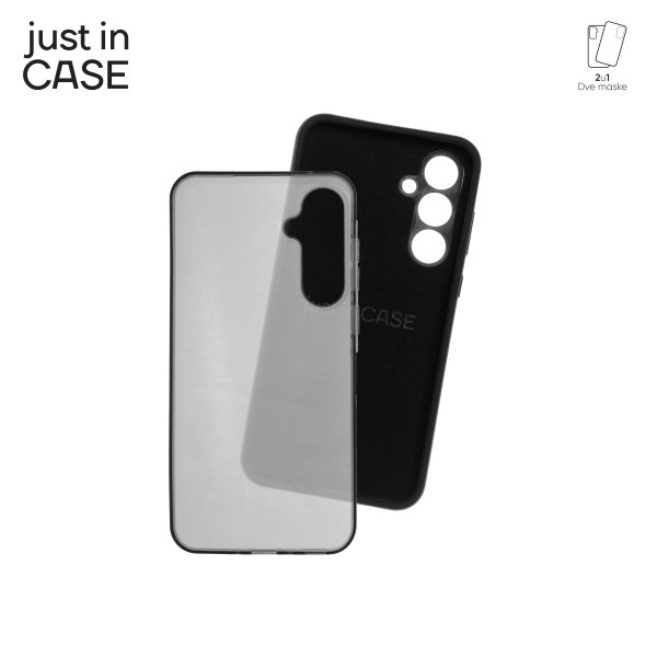 2u1 Extra case MIX paket maski za telefon Samsung Galaxy A35 CRNI slika 4