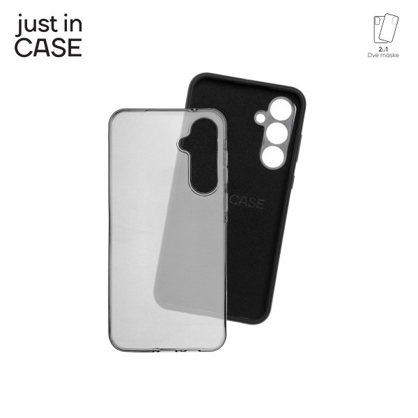 2u1 Extra case MIX paket maski za telefon Samsung Galaxy A55 CRNI slika 4