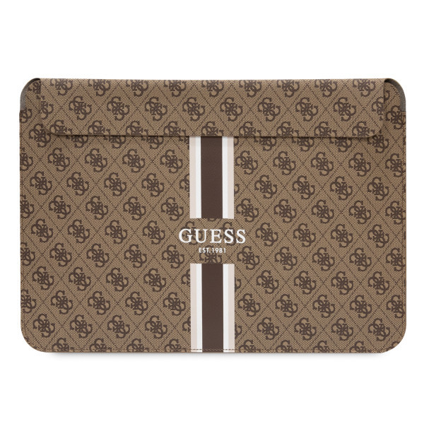 GUESS navlaka za laptop od 14'' 4G STRIPES BROWN