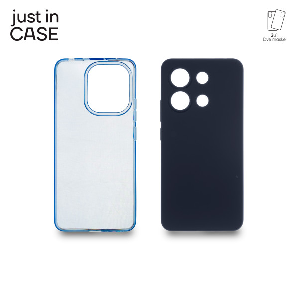 2u1 Extra case MIX PLUS paket maski za telefon Redmi Note 13 PLAVI slika 1