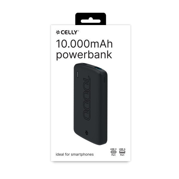 CELLY Power bank od 10000mAh eksterna baterija u CRNOJ boji slika 3