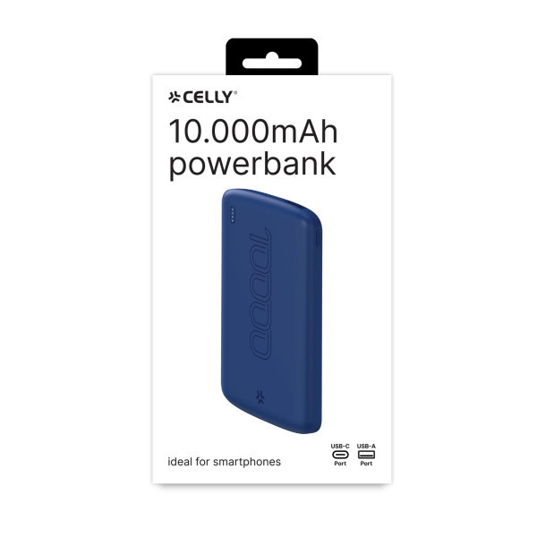 CELLY Power bank od 10000mAh eksterna baterija u PLAVOJ boji slika 3