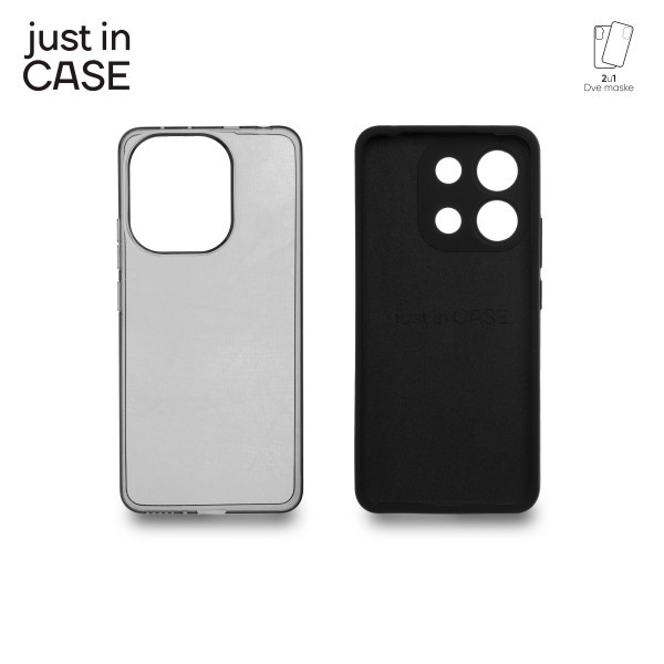 2u1 Extra case MIX paket maski za telefon Redmi Note 13 CRNI slika 3