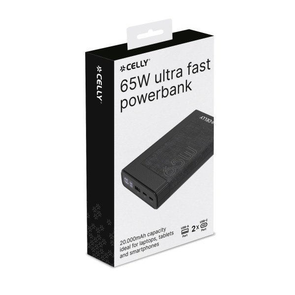 CELLY Power Bank 65W 20000 mAh EVO PRO POWER eksterna baterija slika 4