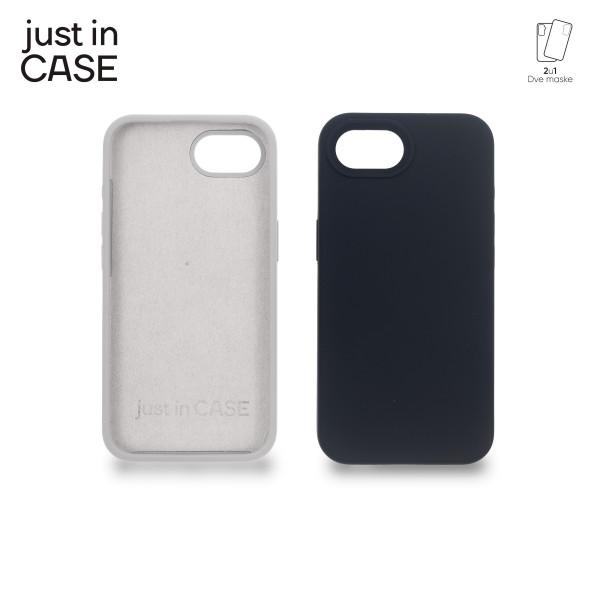 2u1 Extra case MIX PLUS paket CRNI za iPhone 16e slika 1