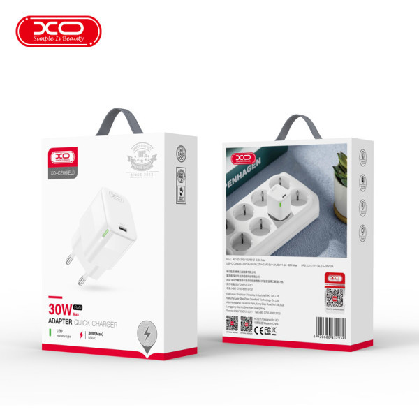 XO kućni punjač od 30w sa USB C konektorom slika 3
