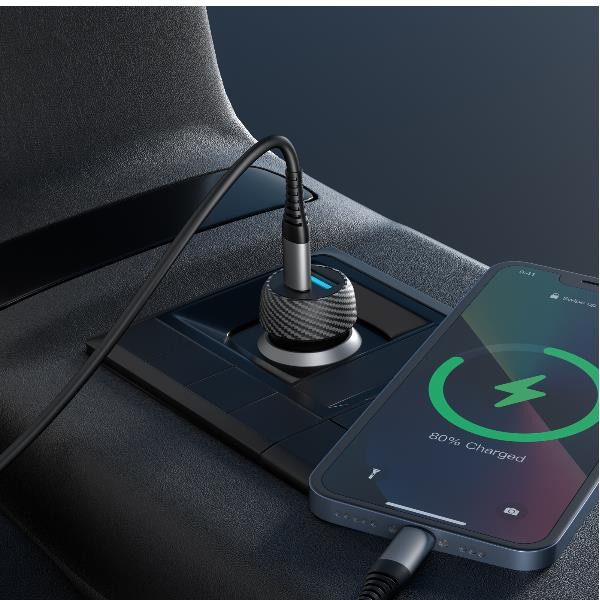 CELLY auto punjač 45W sa USB-C i USB-A portovima slika 5