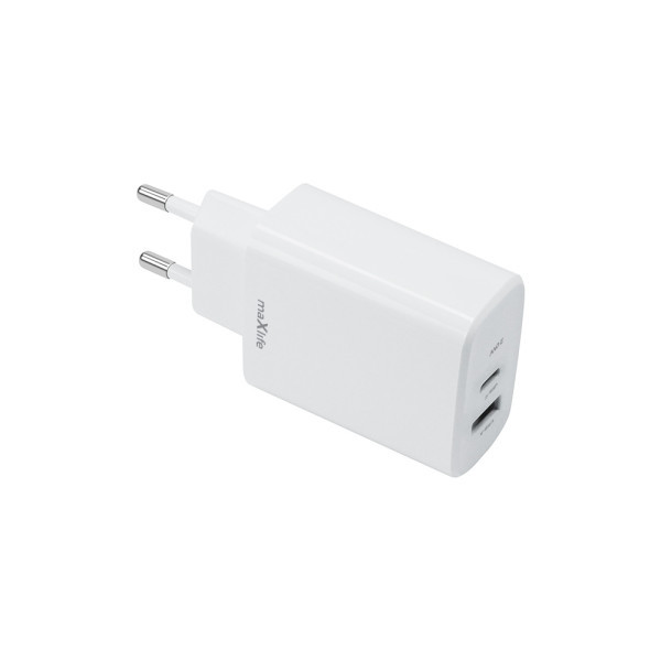 MAXLIFE kućni punjač za telefon PD QC od 20W sa USB-A i USB-C ulazom WHITE slika 4