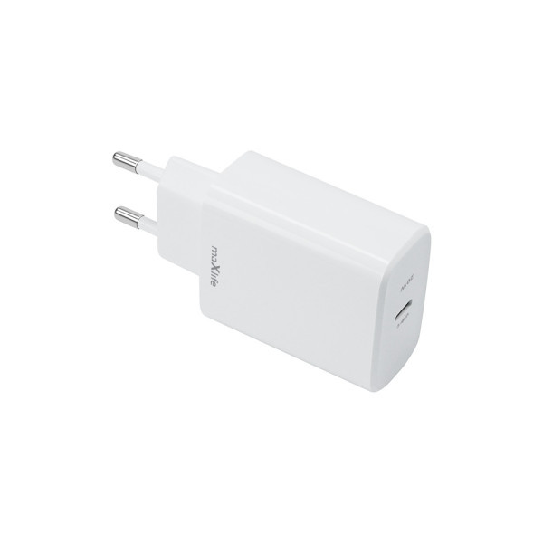 MAXLIFE kućni punjač za telefon od 20W sa USB-C ulazom WHITE slika 3