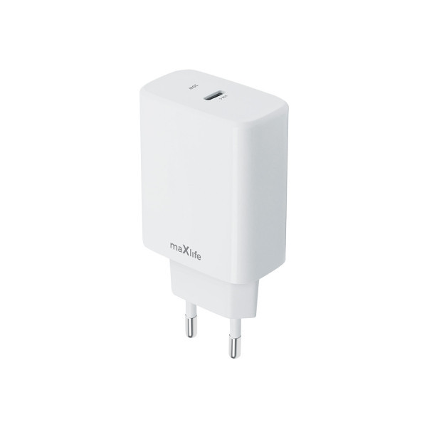 MAXLIFE kućni punjač za telefon od 20W sa USB-C ulazom WHITE slika 1