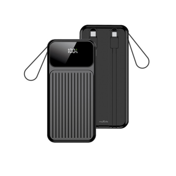MAXLIFE power bank od 22,5W 10000 mAh BLACK slika 1