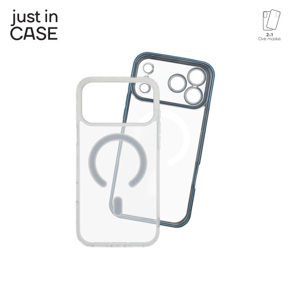 2u1 Extra case MAG MIX paket maski za telefon za iPhone 17 Pro Max PLAVI slika 4
