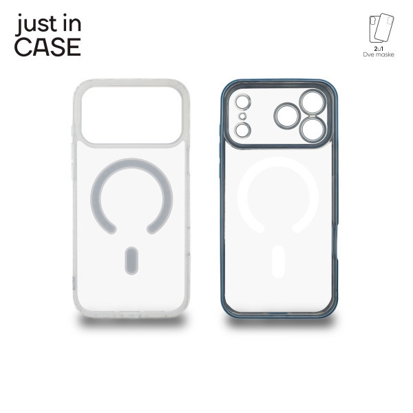 2u1 Extra case MAG MIX paket maski za telefon za iPhone 17 Pro Max PLAVI slika 3