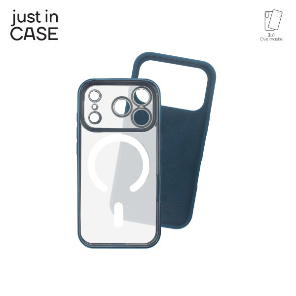 2u1 Extra case MAG MIX PLUS paket maski za telefon za iPhone 17 Pro PLAVI slika 4