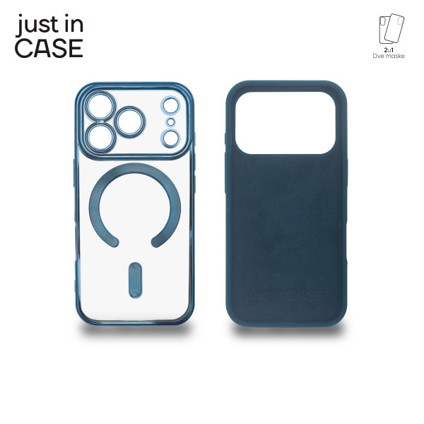 2u1 Extra case MAG MIX PLUS paket maski za telefon za iPhone 17 Pro PLAVI slika 3