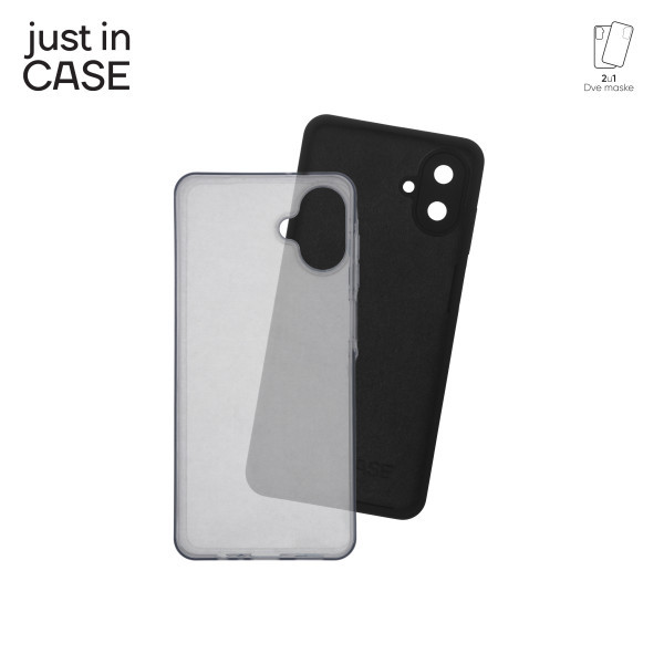 2u1 Extra case MIX paket maski za telefon za Samsung A07 CRNI slika 4
