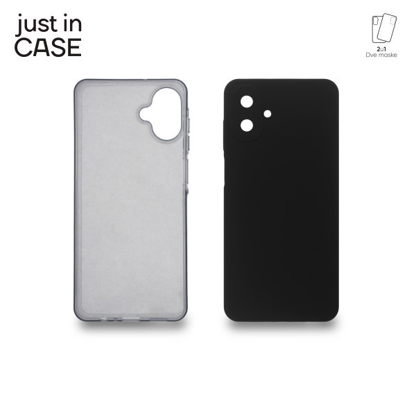 2u1 Extra case MIX paket maski za telefon za Samsung A07 CRNI slika 1