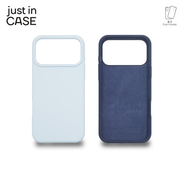 2u1 Extra case MIX PLUS paket maski za telefon za iPhone 17 Pro Max PLAVI slika 3