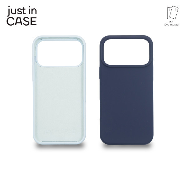 2u1 Extra case MIX PLUS paket maski za telefon za iPhone 17 Pro Max PLAVI slika 1