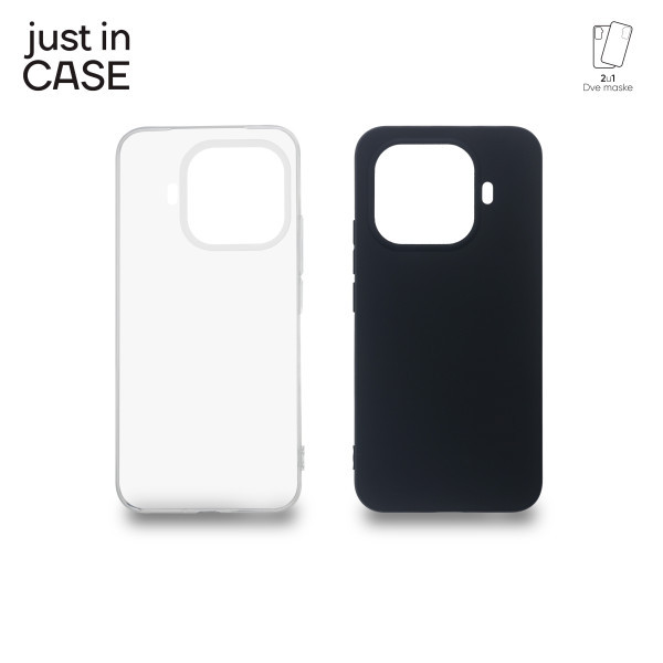 2u1 Extra case MIX PLUS paket maski za telefon za Xiaomi 15 T Pro CRNI slika 1
