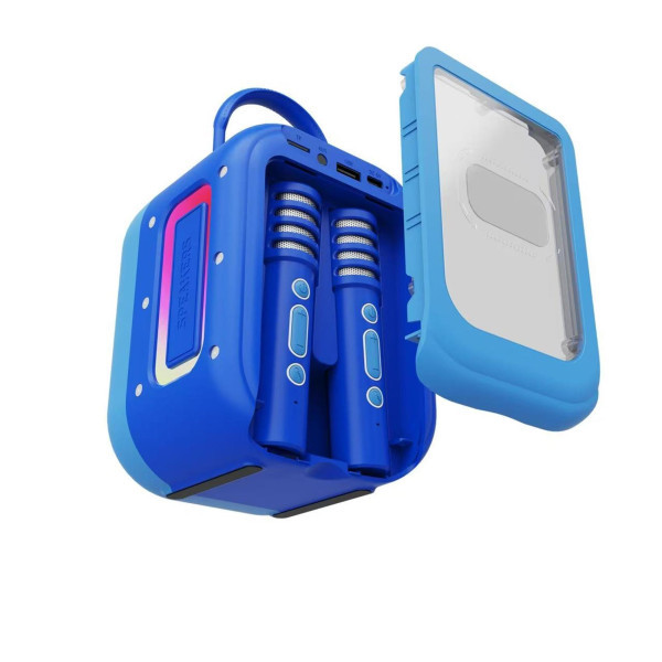 CELLY PARTYKIDS2 Bežični zvučnik sa 2 mikrofona PLAVI slika 3