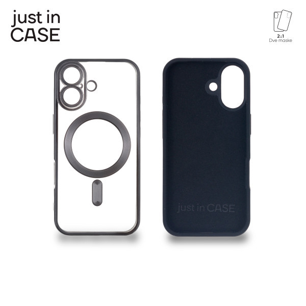 2u1 Extra case MAG MIX PLUS paket maski za telefon za iPhone 17 CRNI slika 3