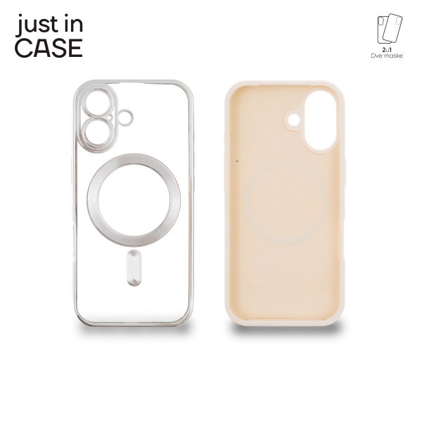 2u1 Extra case MAG MIX PLUS paket maski za telefon za iPhone 17 SREBRNI slika 3