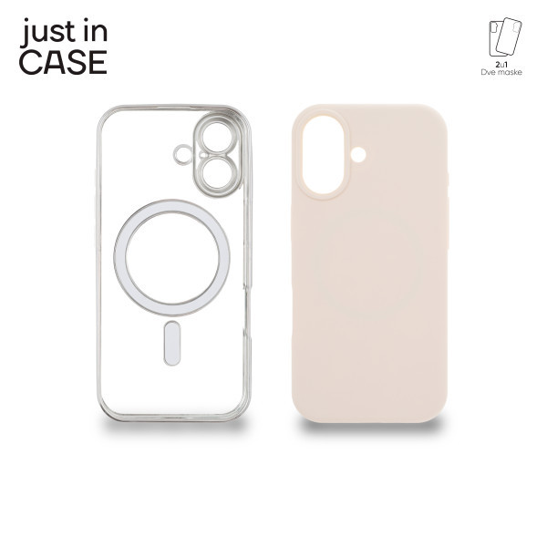 2u1 Extra case MAG MIX PLUS paket maski za telefon za iPhone 17 SREBRNI slika 1