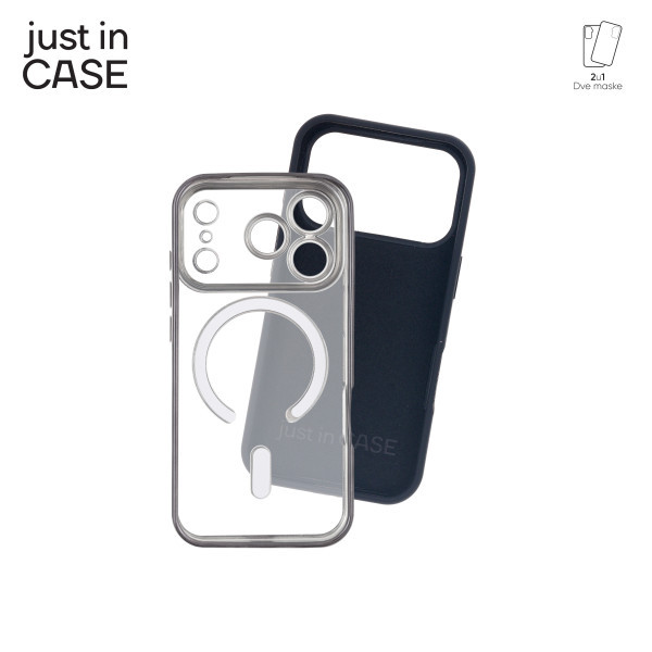 2u1 Extra case MAG MIX PLUS paket maski za telefon za iPhone 17 Pro CRNI slika 4