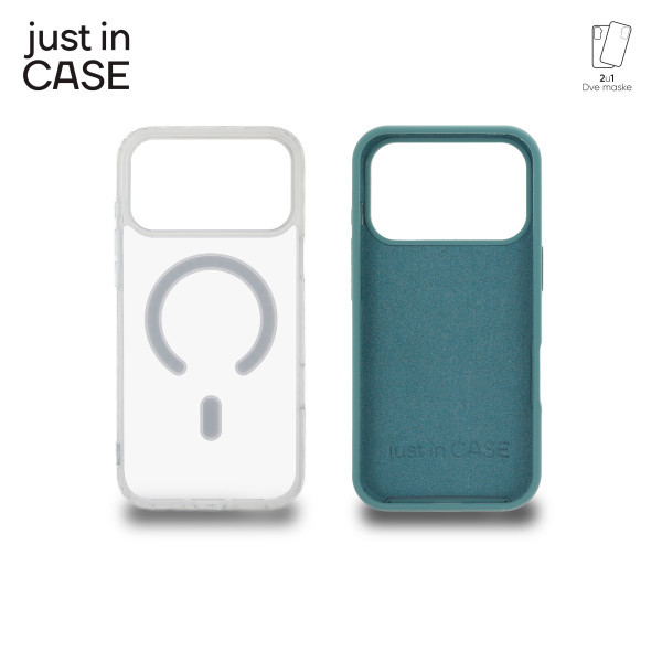 2u1 Extra case MAG MIX PLUS paket maski za telefon za iPhone 17 Pro ZELENI slika 3
