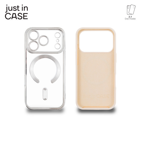 2u1 Extra case MAG MIX PLUS paket maski za telefon za iPhone 17 Pro SREBRNI slika 3