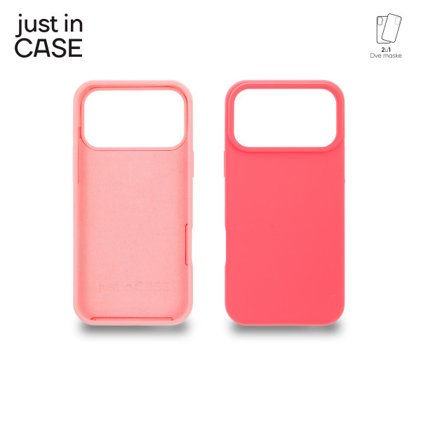 2u1 Extra case MIX PLUS paket maski za telefon za iPhone 17 Pro Max PINK slika 1