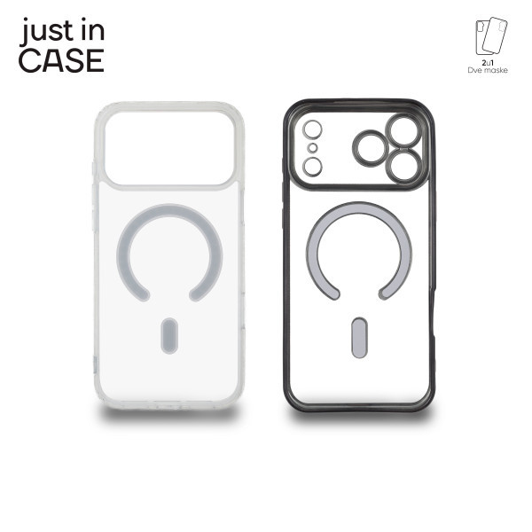 2u1 Extra case MAG MIX paket maski za telefon za iPhone 17 Pro Max CRNI slika 4