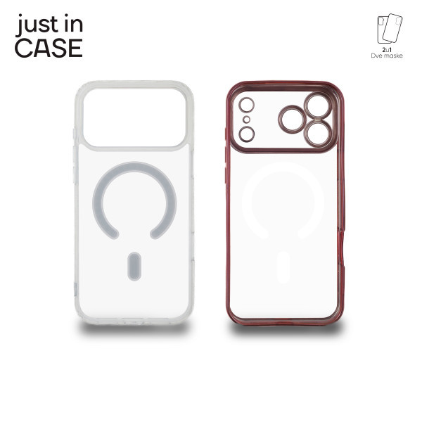 2u1 Extra case MAG MIX paket maski za telefon za iPhone 17 Pro Max PINK slika 4