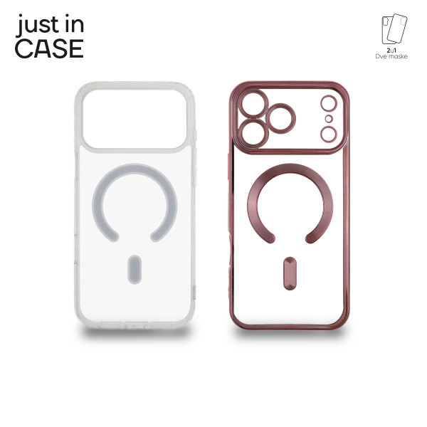 2u1 Extra case MAG MIX paket maski za telefon za iPhone 17 Pro Max PINK slika 1