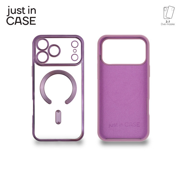 2u1 Extra case MAG MIX PLUS paket maski za telefon za iPhone 17 Pro Max LjUBIČASTI slika 3