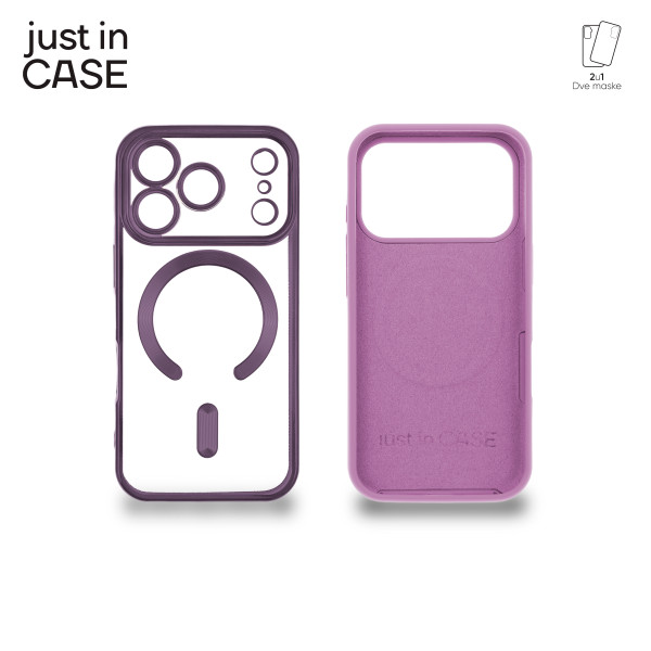 2u1 Extra case MAG MIX PLUS paket maski za telefon za iPhone 17 Pro LjUBIČASTI slika 3