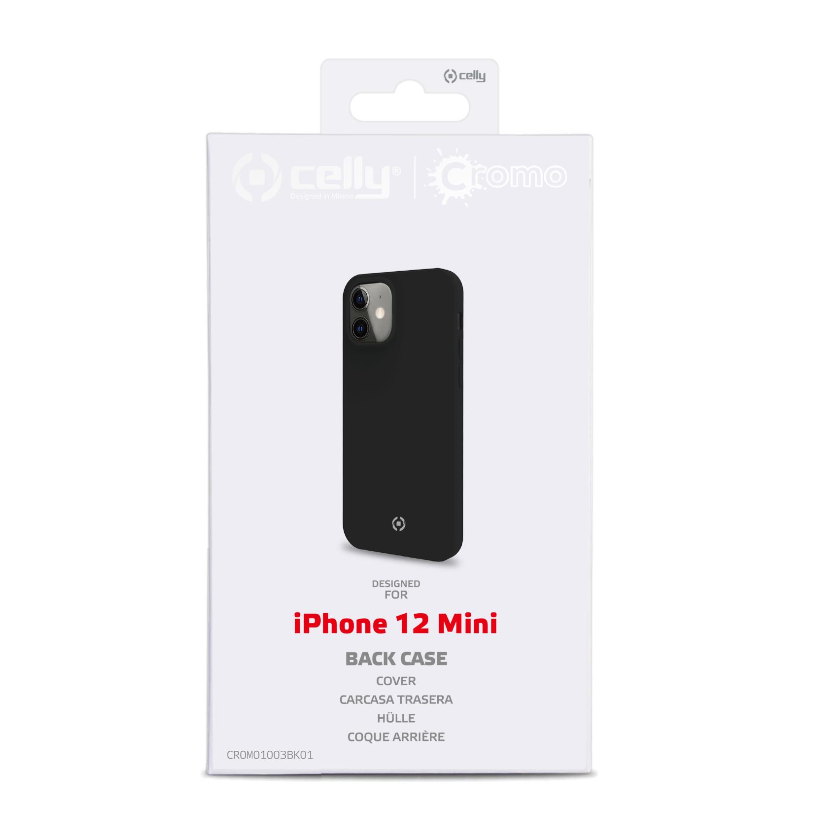 CELLY Futrola CROMO za iPhone 12 MINI u CRNOJ boji slika 4