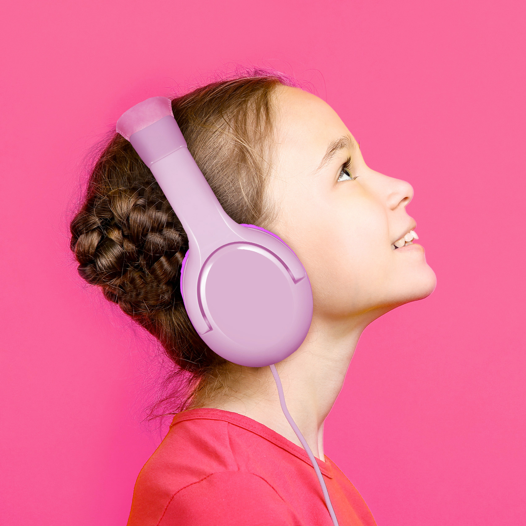CELLY KIDSBEAT Stereo dečije žičane slušalice u PINK boji slika 4