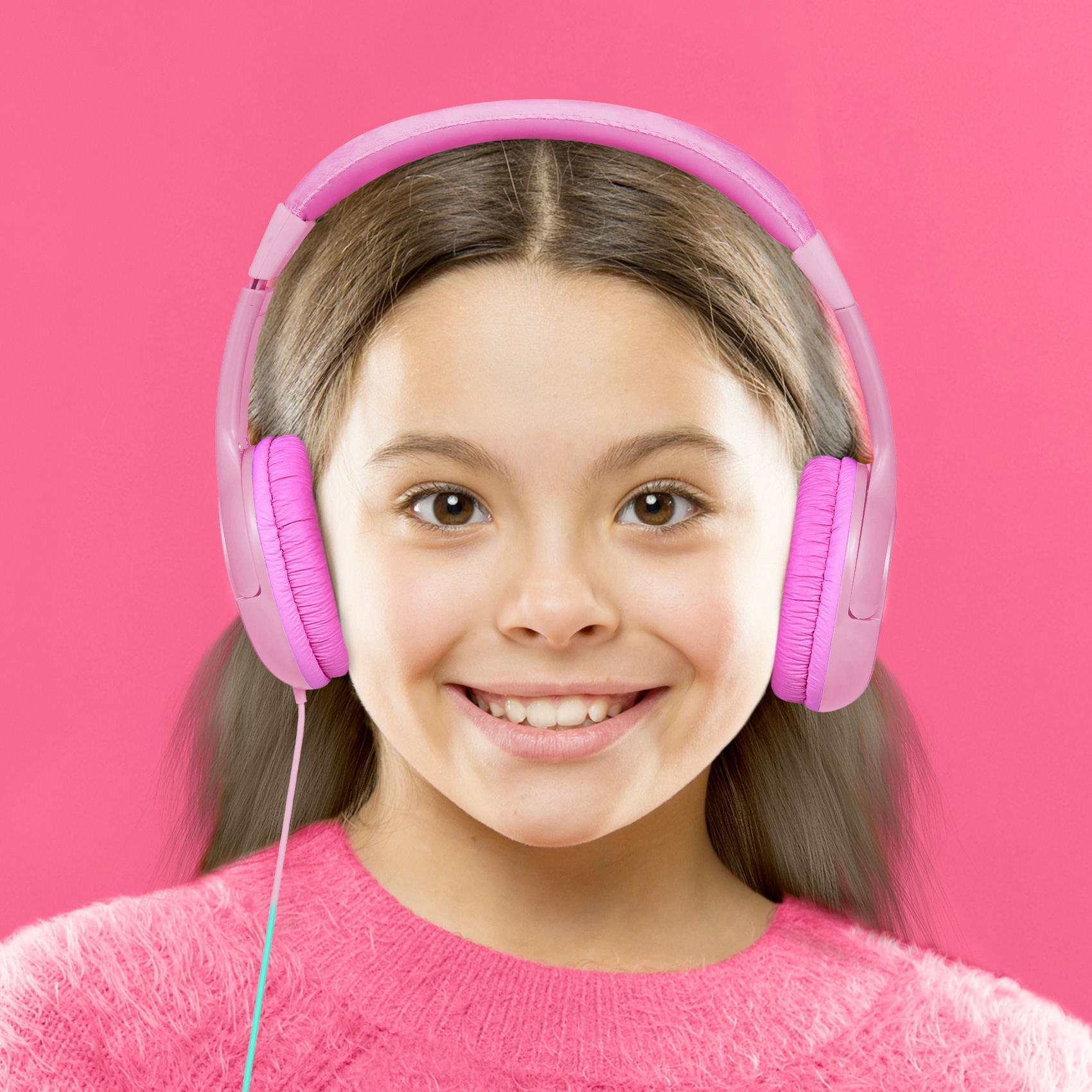CELLY KIDSBEAT Stereo dečije žičane slušalice u PINK boji slika 3